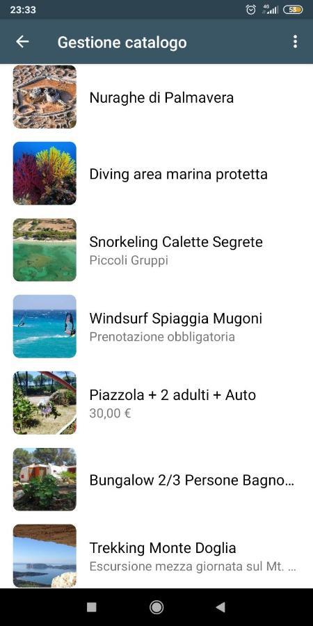 Villaggio Camping Nurral Fertilia Exteriér fotografie
